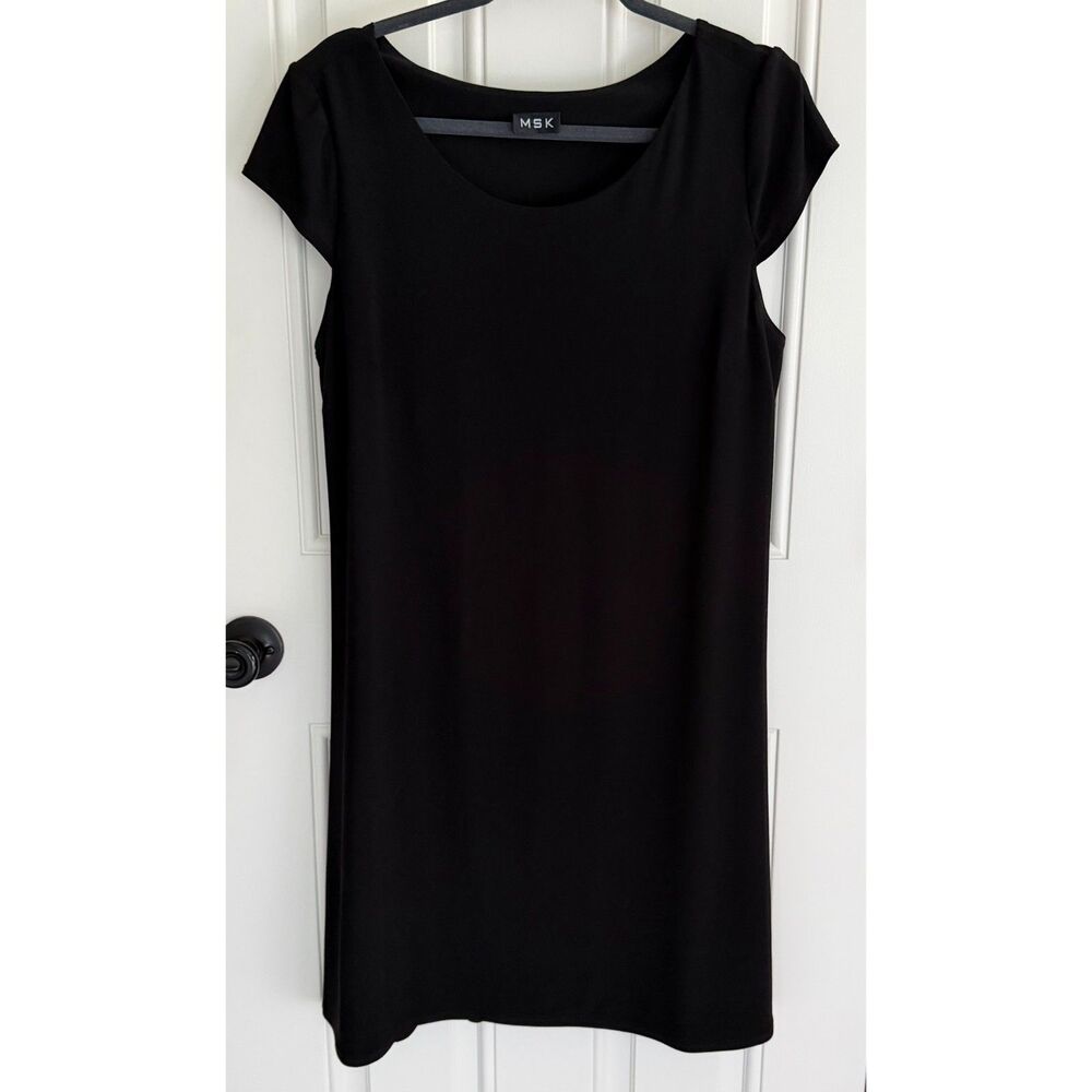 MSK Women's Black Cap Sleeve Dress size L